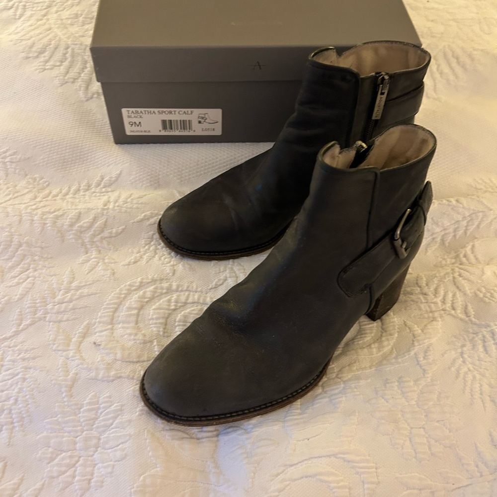 Aquatalia Tabitha ankle booties. Weatherproof.  2” heel. Leather/leather lined